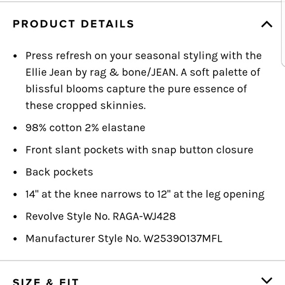 Rag & Bone Ellie Jean in Micro Floral - Picture 3 of 8